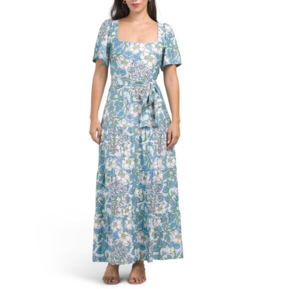 Smith & Quinn Lane Maxi Dress In French Lily Print Size Large - Picture 1 of 10